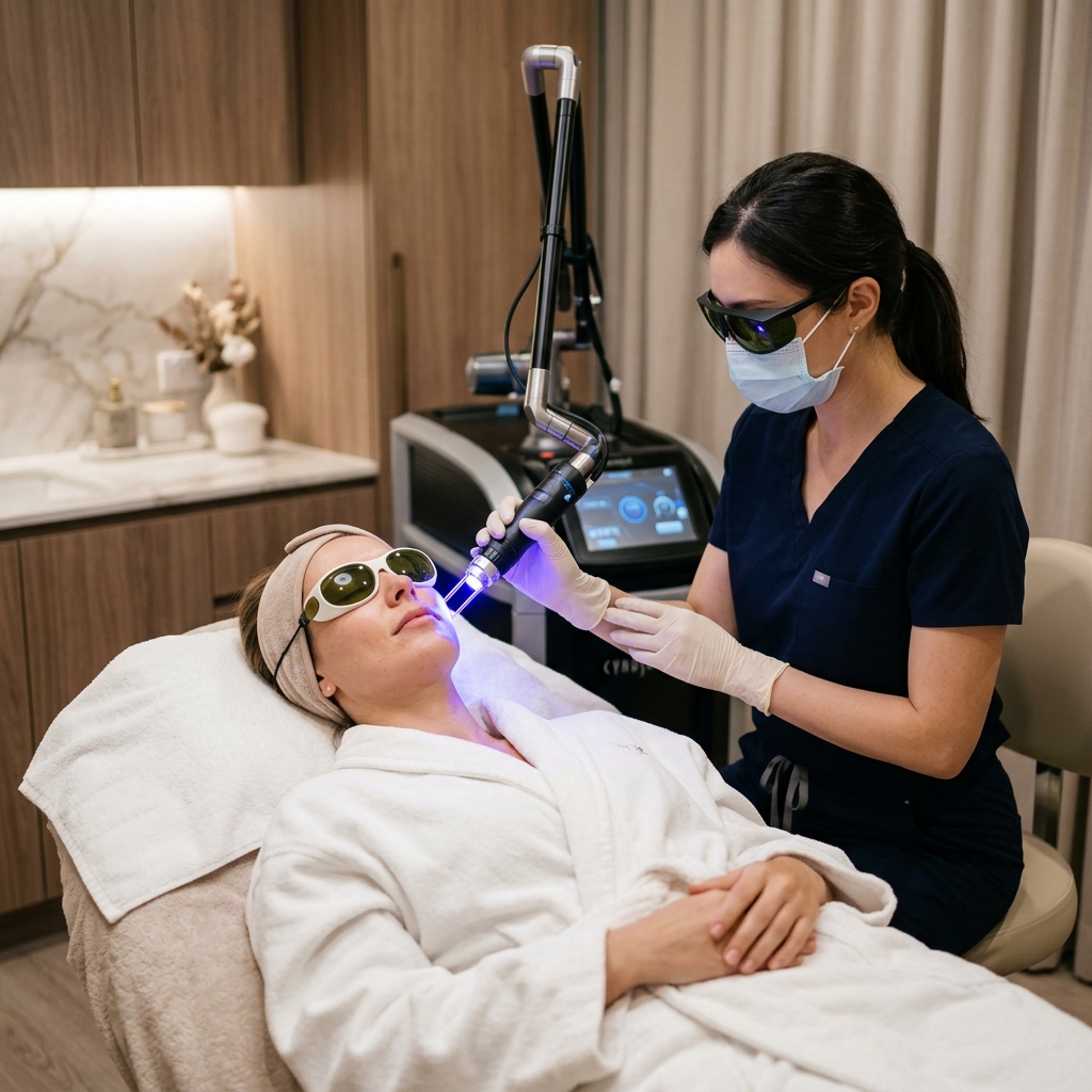 Laser skin treatment